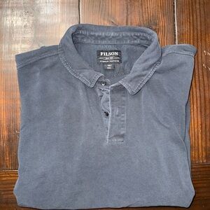 Filson Light Black Shirt Polo CC Filson Men's XXXL Pique Collared Outdoors